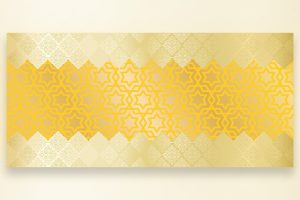 Ornament Pattern Golden Silver Background - Image 1