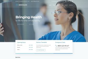 Medicalog - Efficient Medical Center Joomla Website - Image 1